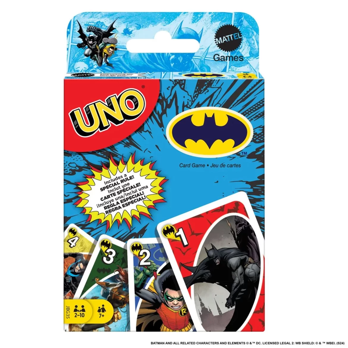 batman uno cards